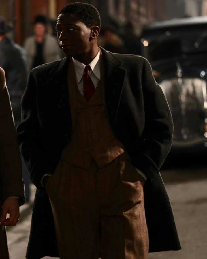 Bonhoeffer Pastor Spy Assassin Frank Fisher Black Mid Length Coat.webp
