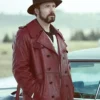 Brad Mann Fargo Gale Kitchen Maroon Trench Coat right front.webp