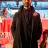 Brett Goldstein Ted Lasso Roy Kent Black Cotton Coat.webp