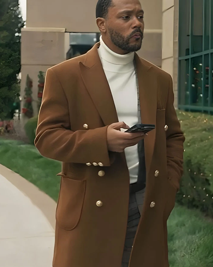 Brewsters Millions Christmas Romeo Miller Brown Long Coat.webp