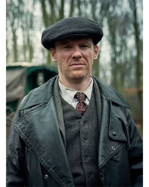 Brian Gleeson Peaky Blinders Leather Trench Coat.webp