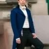 Bridgerton Colin Bridgerton Blue Cotton Tailcoat Blazer.webp