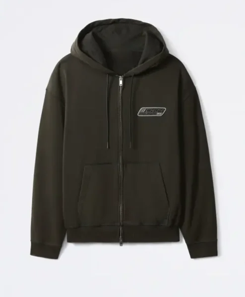 Calvin Klein Jungkook Zip Up Black Hoodie