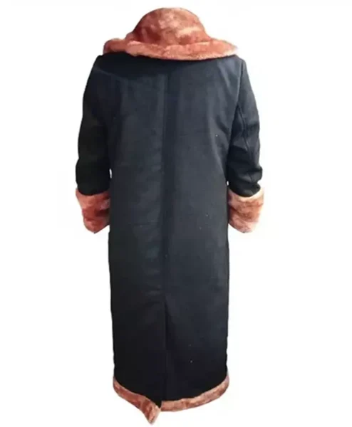 Candyman Anthony McCoy Black Fur Trench Coat back.webp