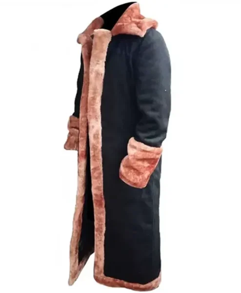Candyman Anthony McCoy Black Fur Trench Coat left.webp