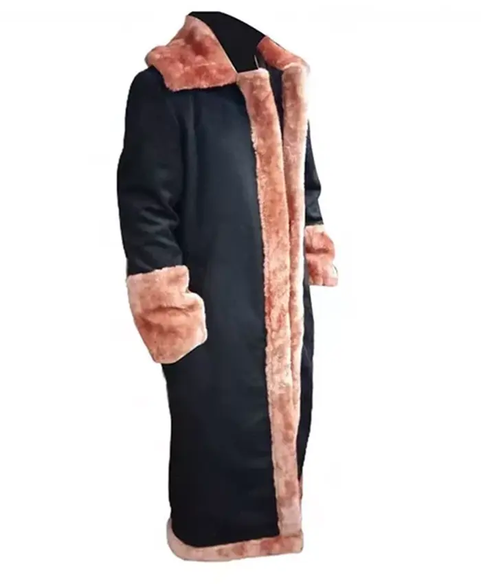 Candyman Anthony McCoy Black Fur Trench Coat right.webp