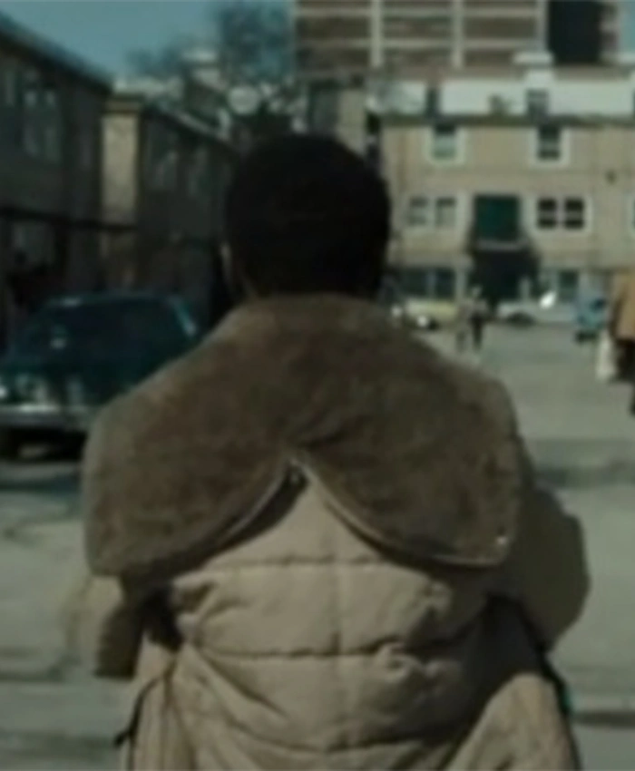 Candyman Yahya Abdul Mateen II Shearling Fur Coat back.webp