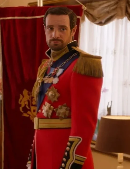 Charlie Carrick The Royal We Red Coat For Sale.webp