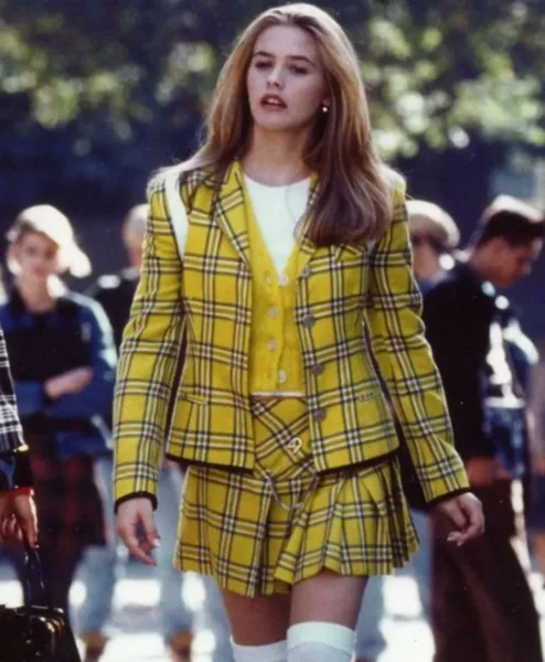 Cher Horowitz Clueless Plaid Yellow Blazer