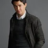 Chilling Adventures of Sabrina Nicholas Scratch Black Leather Coat.webp