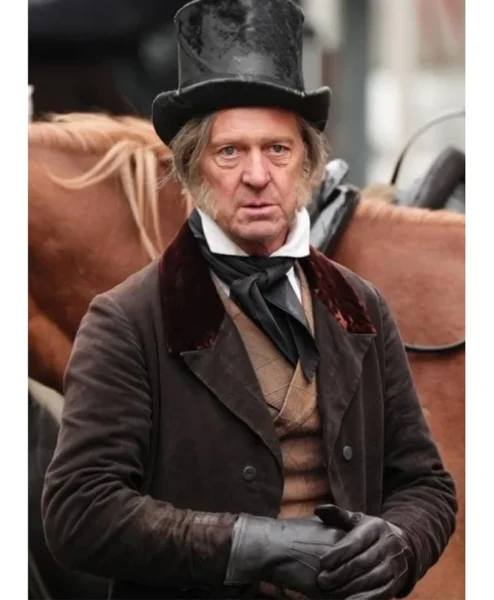 Christoph Waltz Frankenstein Brown Suede Coat.webp