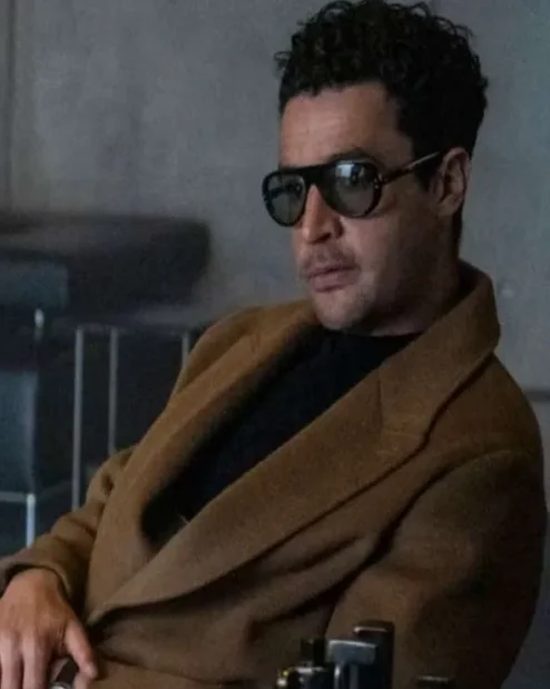 Christopher Abbott Kraven The Hunter Coat.webp
