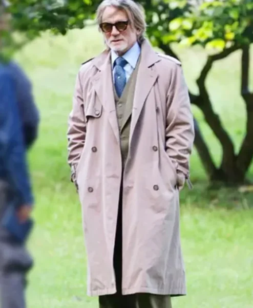 Daniel Craig Wake Up Dead Man Double Breasted Coat.webp
