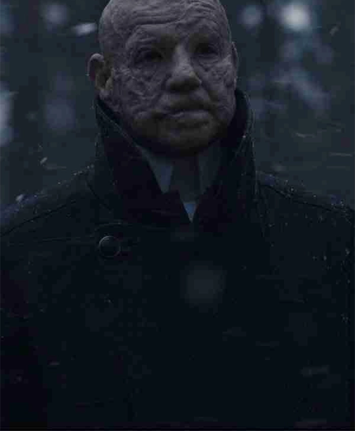 Dark S3 Adam Long Trench Coat closeup.webp