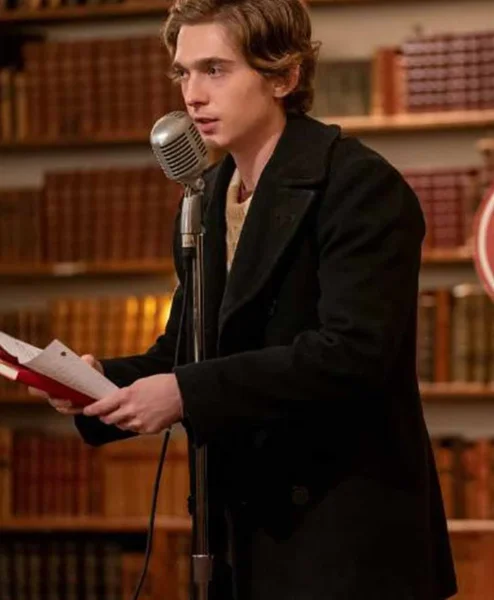 Dash and Lily Austin Abrams Black Coat left.webp