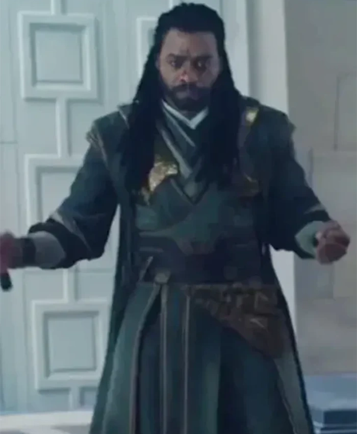Doctor Strange 2 Karl Mordo Long Green Coat front.webp