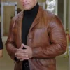 Dwayne Johnson Red Notice Brown Leather Coat left.webp