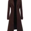 Eren Yeager Attack on Titan Brown Long Wool Coat.webp