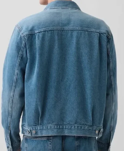 Euphoria S03 Zendaya Coleman Blue Denim Jacket Back 1