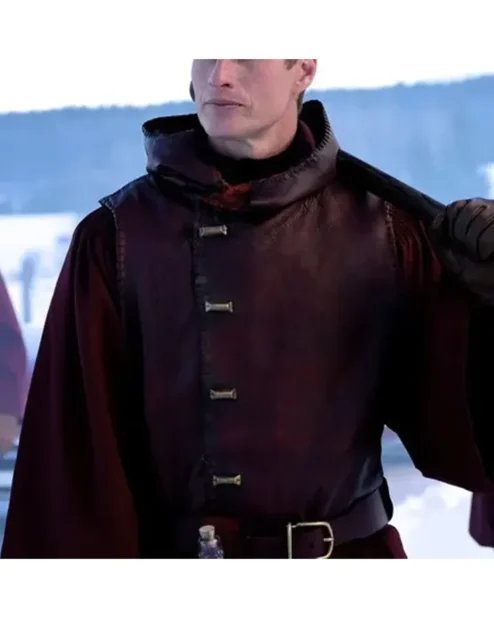 Ewan Wynonna Earp Sleeveless Leather Coat.webp