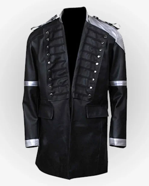FFXV Final Fantasy XV Kingsglaive Black Leather Coat.webp