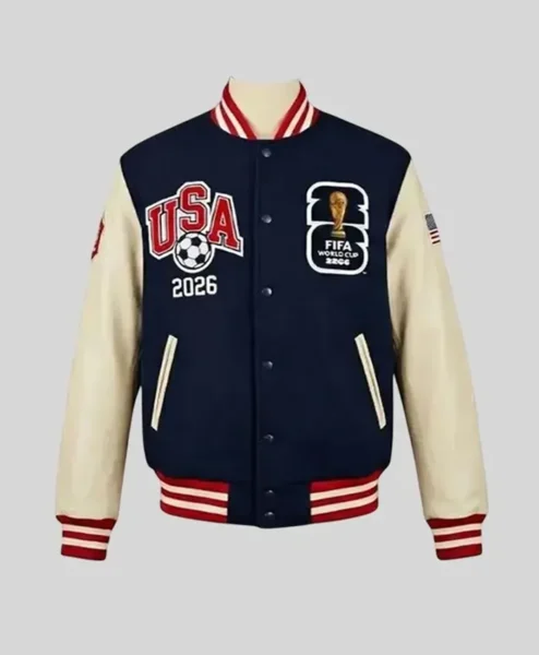FIFA World Cup 2026 Navy Varsity Jacket