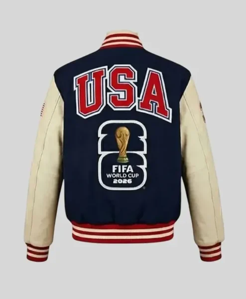 FIFA World Cup 2026 Navy Varsity Jacket For Sale