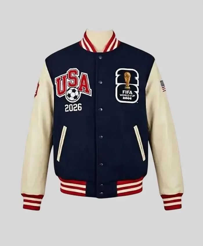 FIFA World Cup 2026 Navy Varsity Jacket