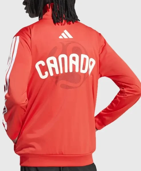 FIFA World Cup Canada Red Track Jacket Back