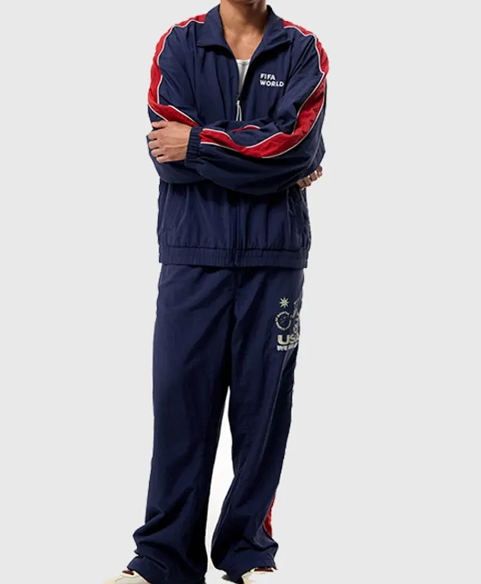 FIFA World Cup Team USA Navy Track Jacket Front