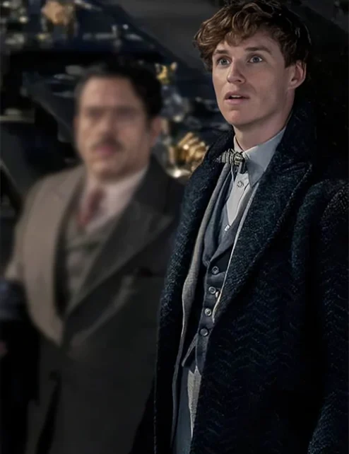 Fantastic Beasts Eddie Redmayne Long Black Wool Coat.webp