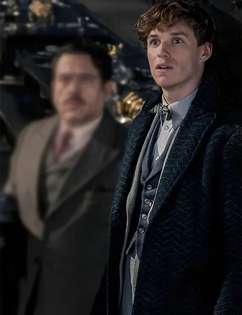 Fantastic Beasts Eddie Redmayne Long Black Wool Coat.webp