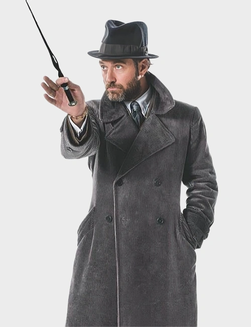 Fantastic Beasts The Secrets of Dumbledore Albus Dumbledore Grey Coat.webp