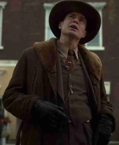 Fargo Season 04 Dick Wickware Cotton Long Trench Coat front.webp