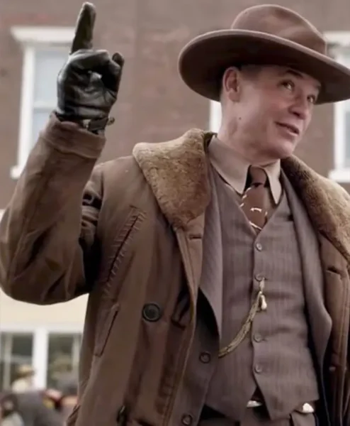Fargo Season 04 Dick Wickware Cotton Long Trench Coat right.webp