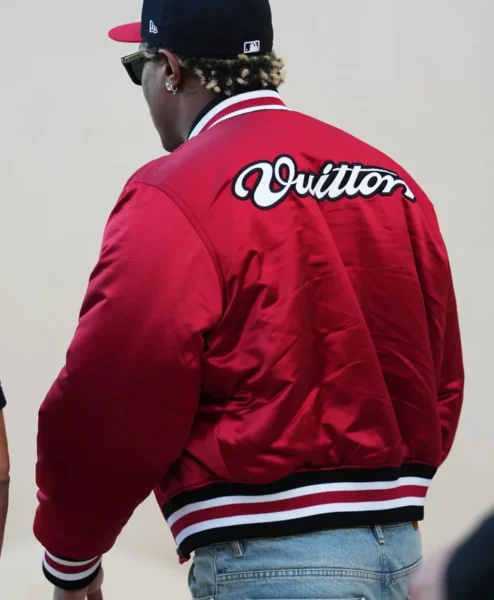 Future Louis Vuitton SS27 Red Varsity Jacket