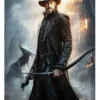 Gabriel Van Helsing 2 Black Leather Coat For Sale.webp