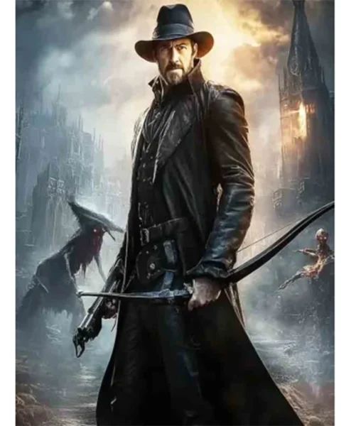 Gabriel Van Helsing 2 Black Leather Coat For Sale.webp