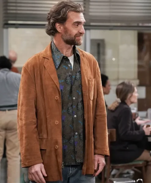 George Basil Night Court S03 Suede Leather Coat For Sale.webp