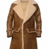 Gregory Flap Pockets Brown Shearling Leather Coat.webp