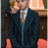 Harry Connor Everyone Else Burns Tv Series 2023 Black Trench Coat.webp