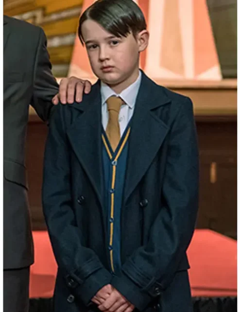 Harry Connor Everyone Else Burns Tv Series 2023 Black Trench Coat.webp
