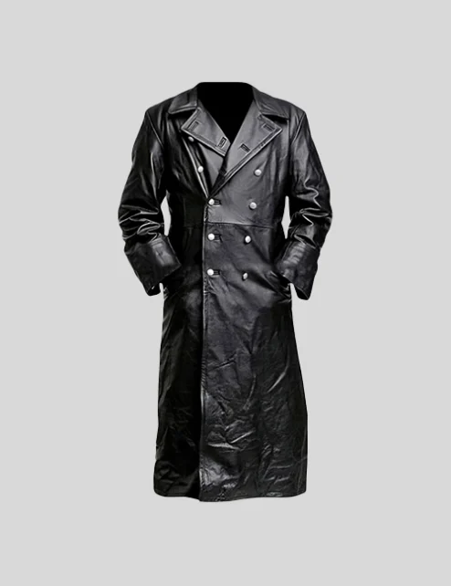 Hellboy Karl Ruprecht Kroenen Black Long Leather Coat.webp