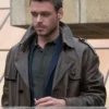 Ikaris The Eternals Brown Leather Car Coat front.webp