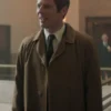 James Norton Joy Brown Cotton Coat For Men.webp