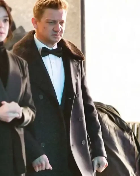 Jeremy Renner Hawkeye Clint Barton Black Long Trench Coat.webp