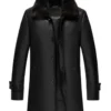 Jessica Vegan Aviator Leather Jacket copyMens Real Lambskin Leather Black Sherpa Mid Length Coat.webp