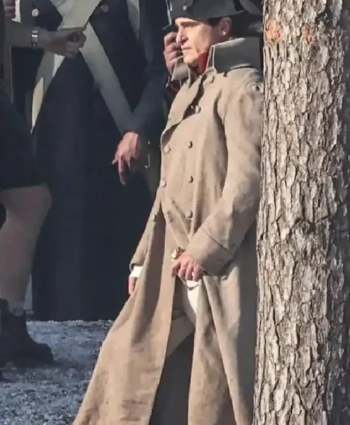 Joaquin Phoenix Napoleon 2023 Napoleon Bonaparte Long Coat.webp