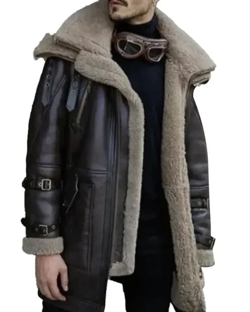Jordan Double Collar Heavy Weight Shearling Coat.webp