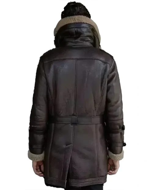 Jordan Double Collar Heavy Weight Shearling Coat Back.webp